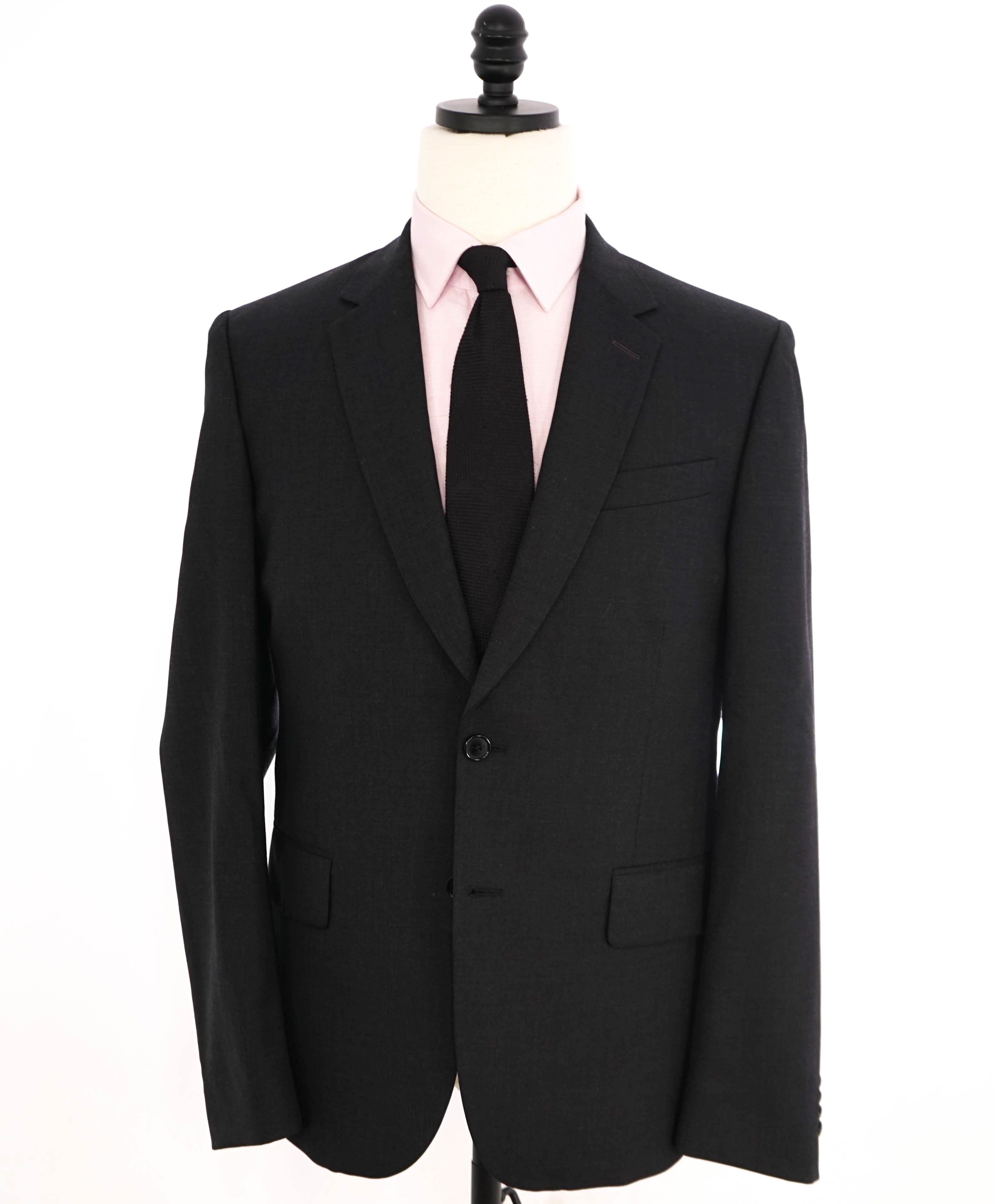 PAUL SMITH - Wool “SOHO Solid Charcoal Gray 2-Button Wool Suit- 40R