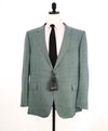 $4,995 ERMENEGILDO ZEGNA -“ACHILLFARM" *Su Misura* Wool/Silk/Linen Green Suit - 54R US