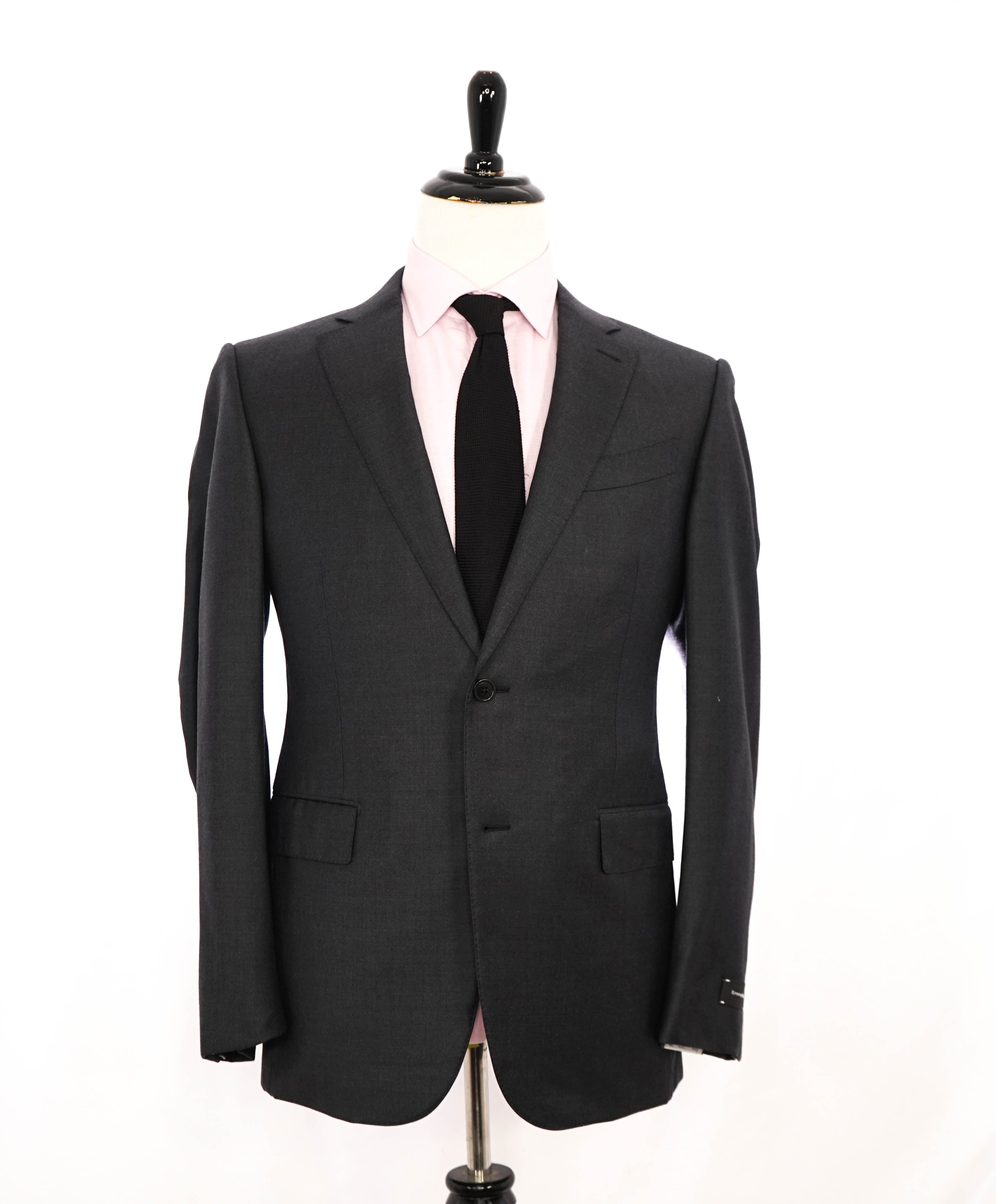 $2,695 ERMENEGILDO ZEGNA -"Micronsphere" GRAY Blazer - 42R