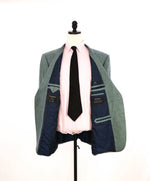 $4,995 ERMENEGILDO ZEGNA -“ACHILLFARM" *Su Misura* Wool/Silk/Linen Green Suit - 54R US