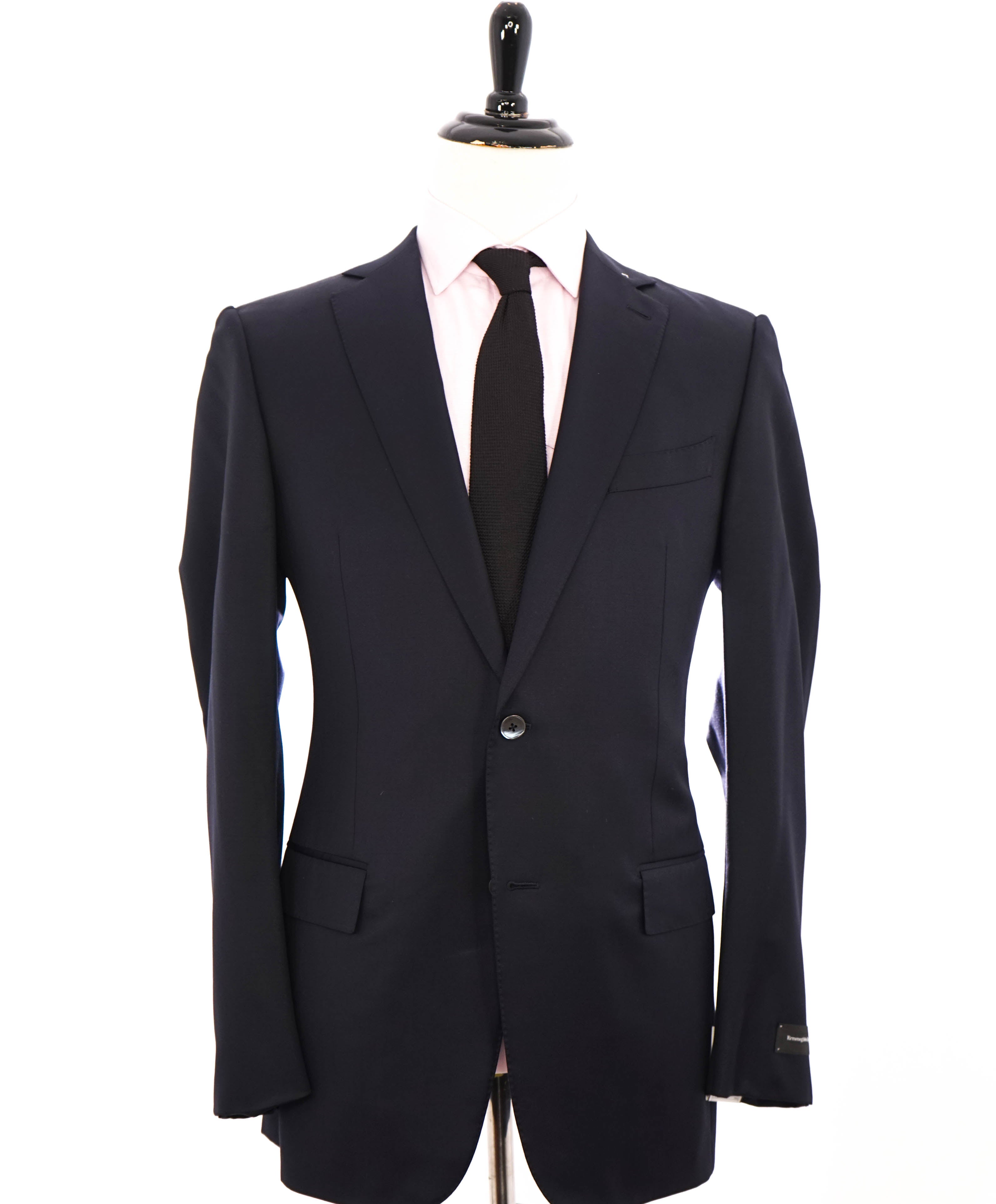 $2,695 ERMENEGILDO ZEGNA -"Micronsphere" NAVY Blazer - 42L