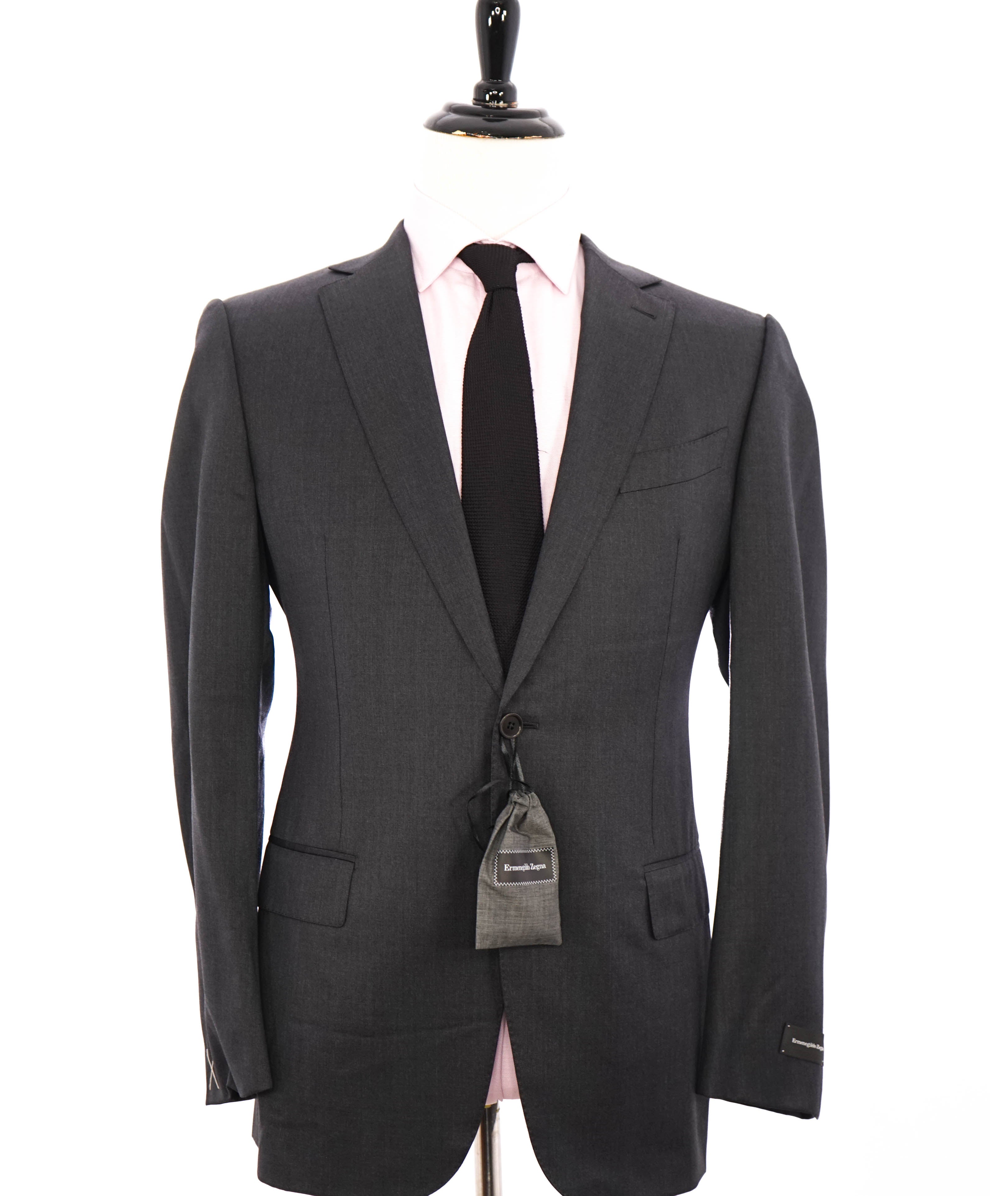 $2,695 ERMENEGILDO ZEGNA -"Micronsphere" GRAY Blazer - 42R