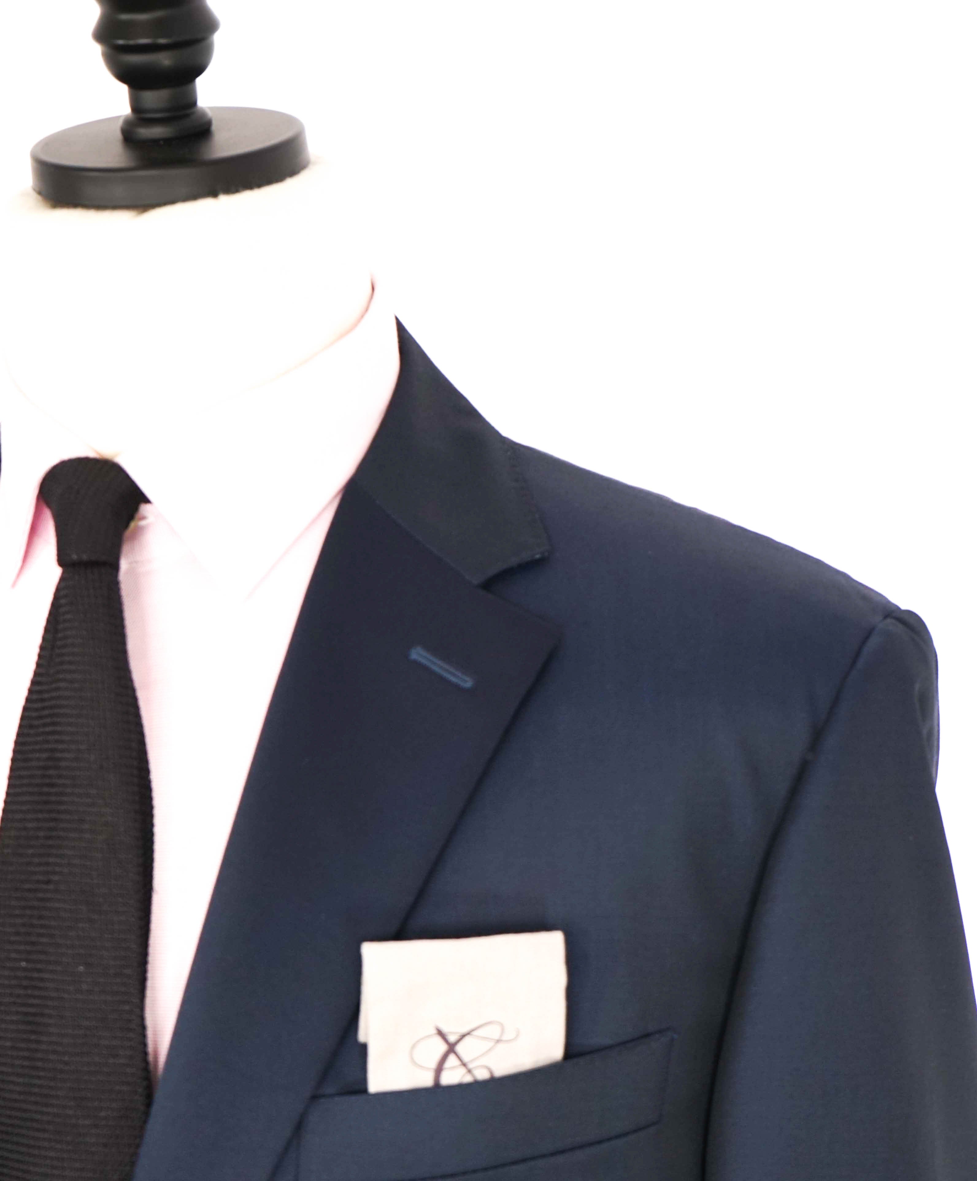 $2,195 CANALI - Navy Blue *RARE* Notch Lapel Tuxedo Suit - 44R