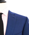 $2,495 CANALI - "EXCLUSIVE Super 160's" Blue Textured Blazer - 46L