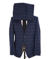 HUGO BOSS - "CARLO BARBERA" Slim Fit STRETCH Blue Check Plaid Suit - 42R