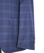 HUGO BOSS - "CARLO BARBERA" Slim Fit STRETCH Blue Check Plaid Suit - 42R