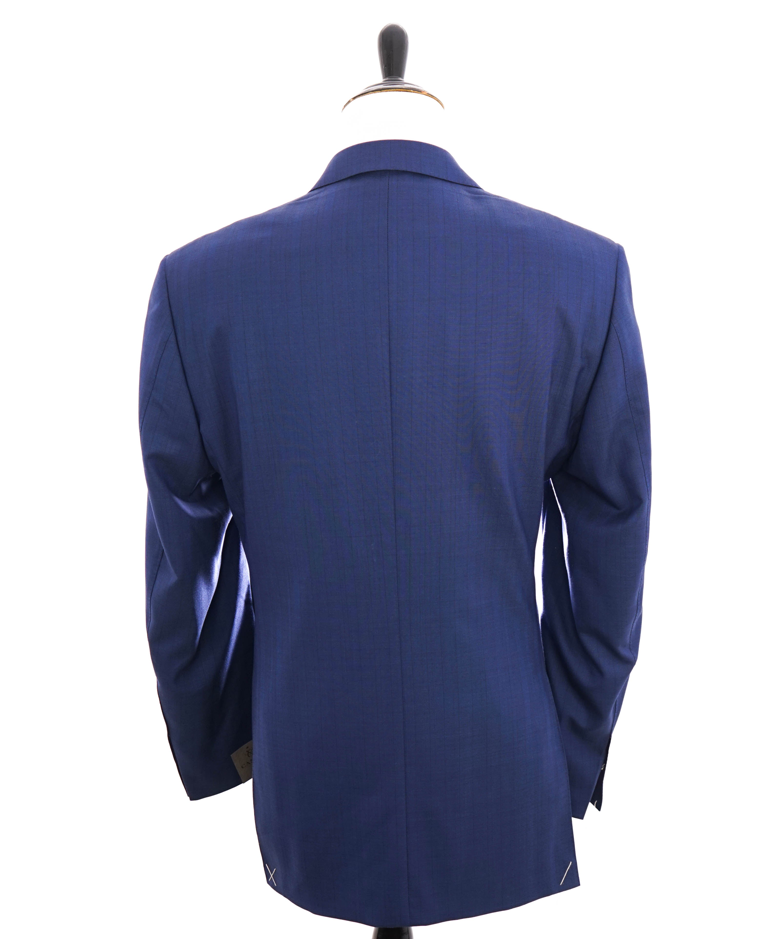 $2,495 CANALI - "EXCLUSIVE Super 160's" Blue Textured Blazer - 46L