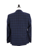 HUGO BOSS - "CARLO BARBERA" Slim Fit STRETCH Blue Check Plaid Suit - 42R