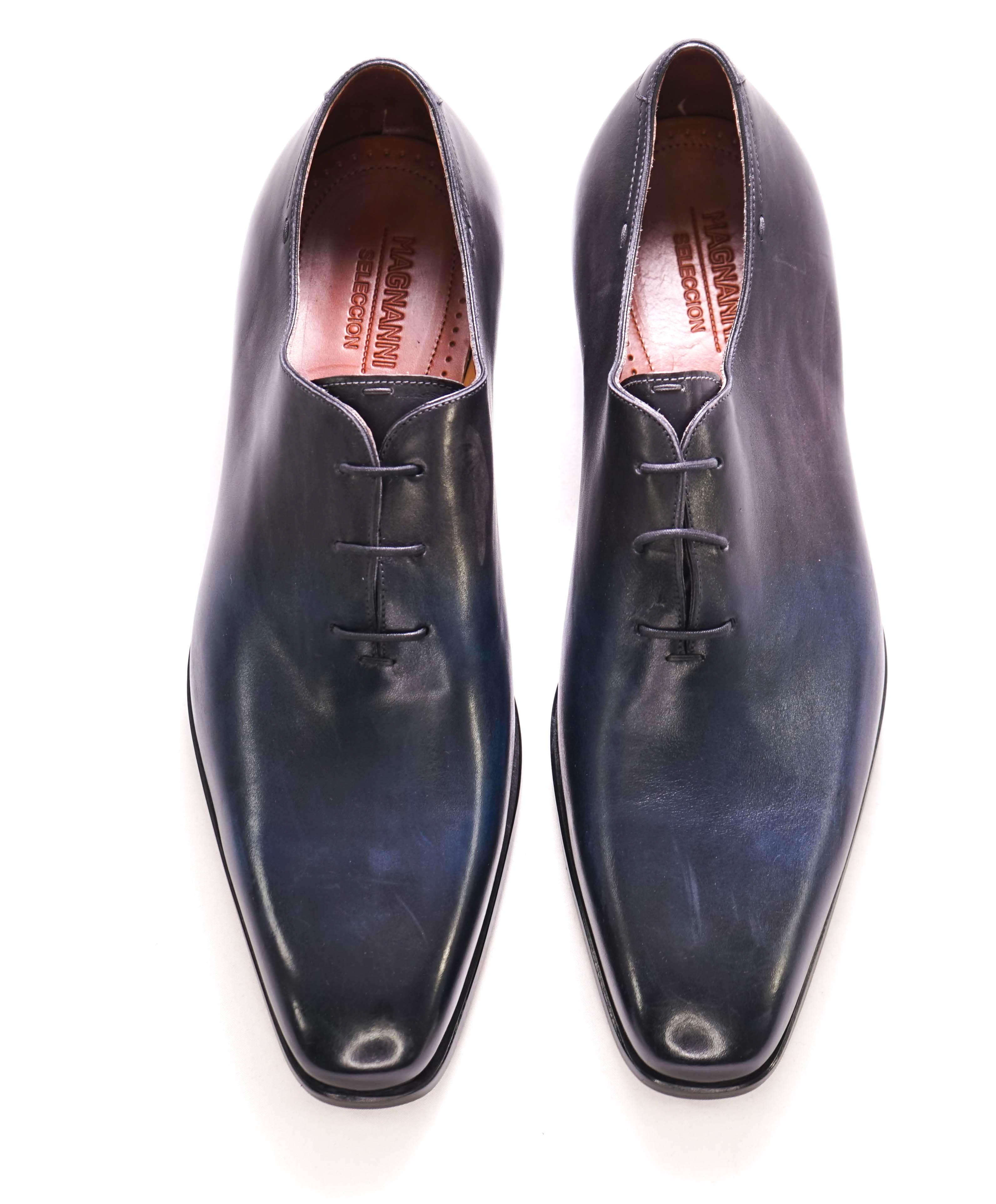 $795 MAGNANNI *SELECCION* - Hand Made PATINA WHOLECUT Shoe - 11.5