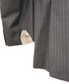 $1,895 CANALI - Gray Chalk Stripe Double Vent Wool Blazer - 42L