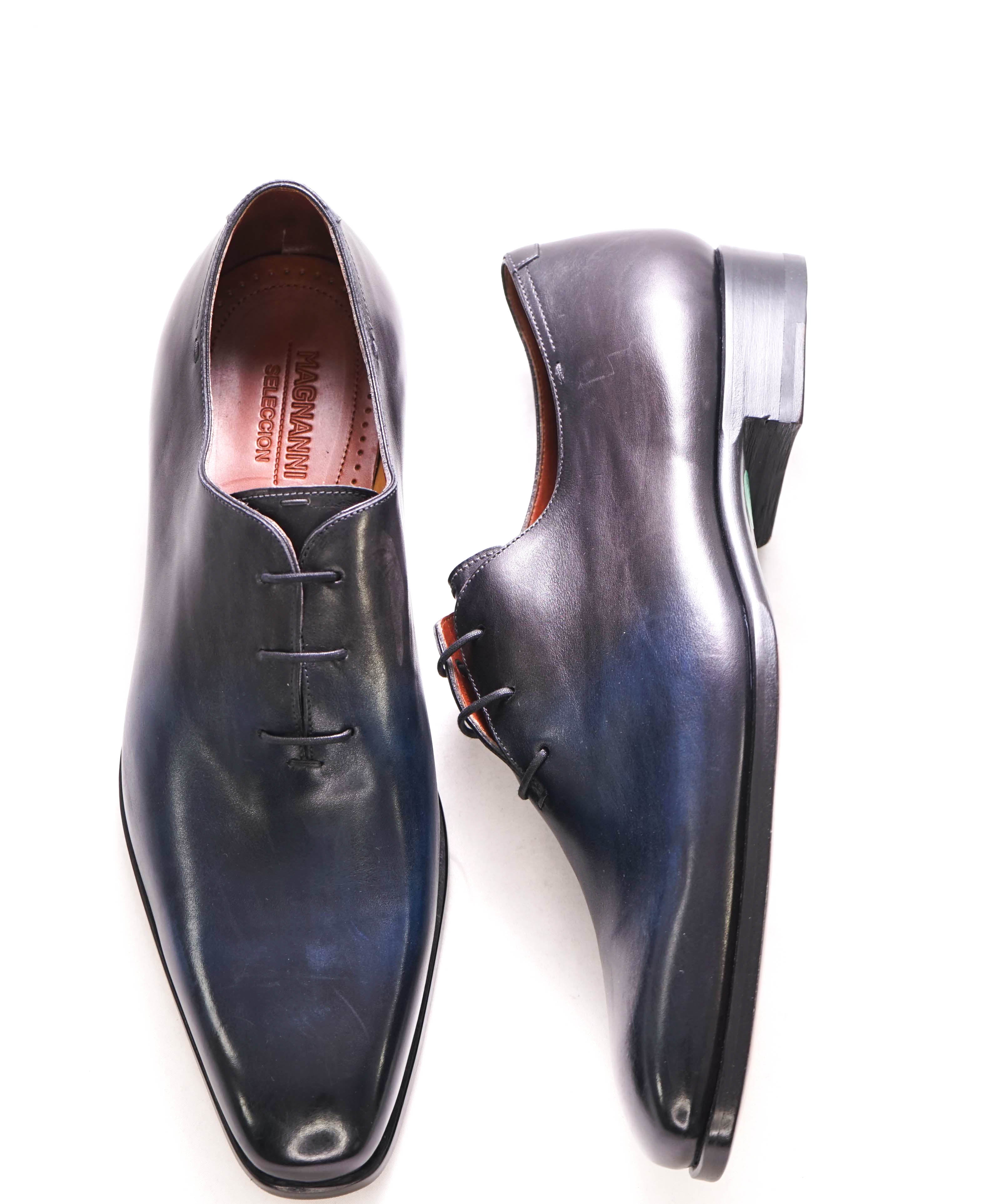 $795 MAGNANNI *SELECCION* - Hand Made PATINA WHOLECUT Shoe - 11.5