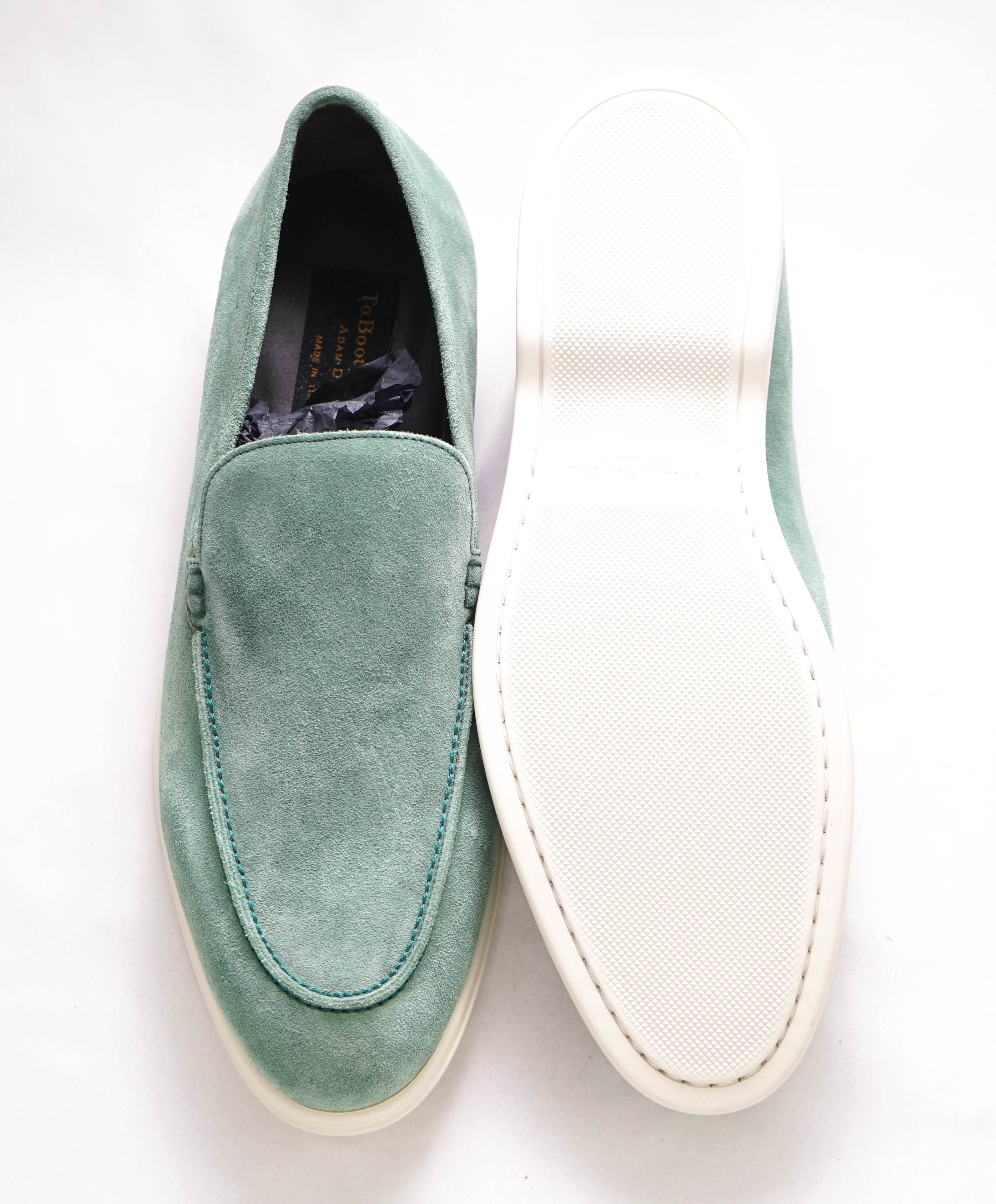 TO BOOT NEW YORK - "Summer Walk" Green Suede Loafers - 11.5