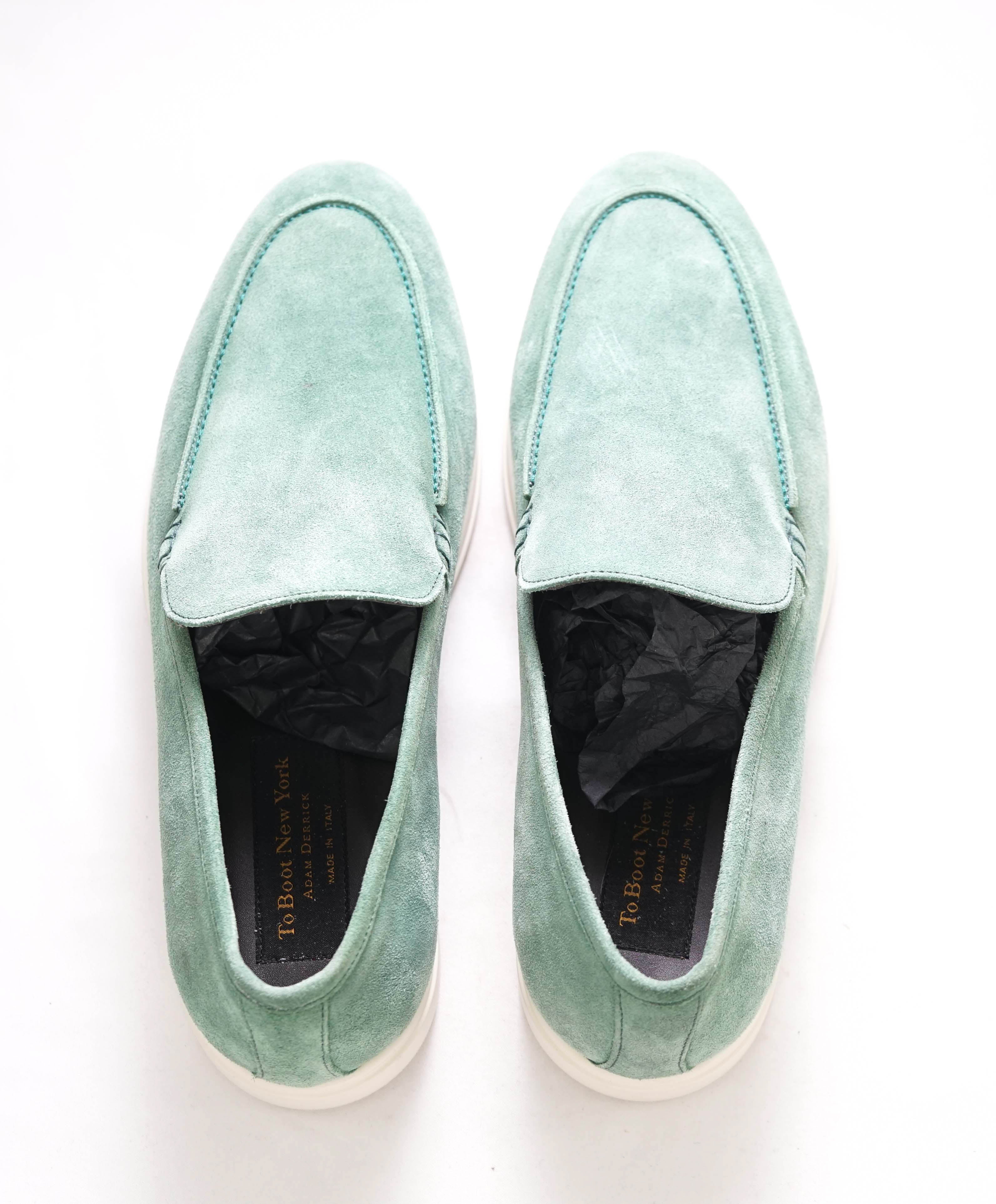 TO BOOT NEW YORK - "Summer Walk" Green Suede Loafers - 11.5