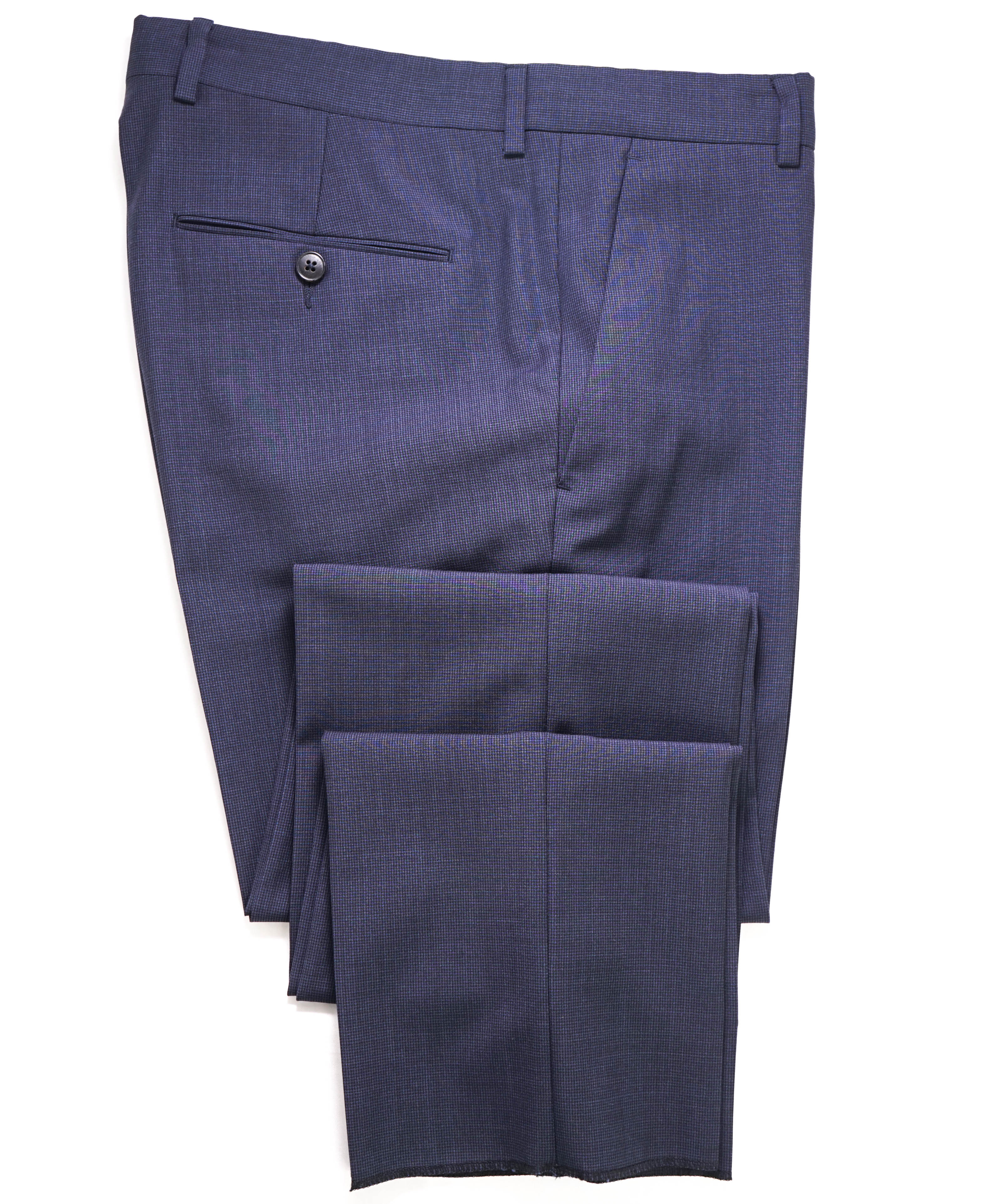 Z ZEGNA - "TechMerino Wash&Go" Flat Front Dress Pants - 31W