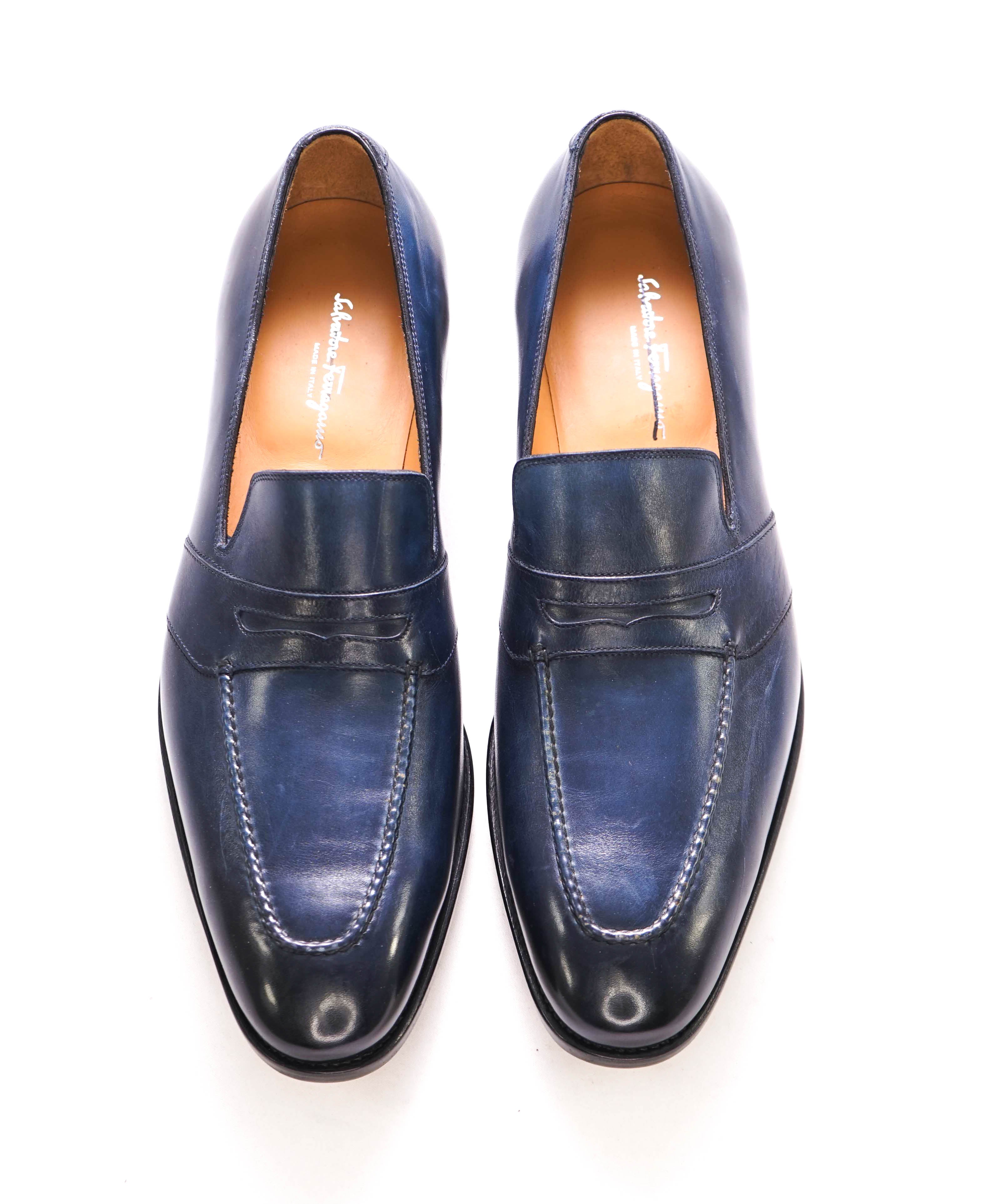 $1,595 SALVATORE FERRAGAMO - Billardo "TRAMEZZA" SPECIAL EDITION Oxford - 9.5 D