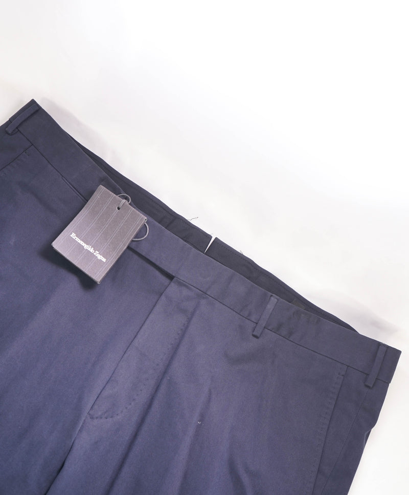 ERMENEGILDO ZEGNA - Navy "CASHCO" Cashmere Chino Pants - 38W