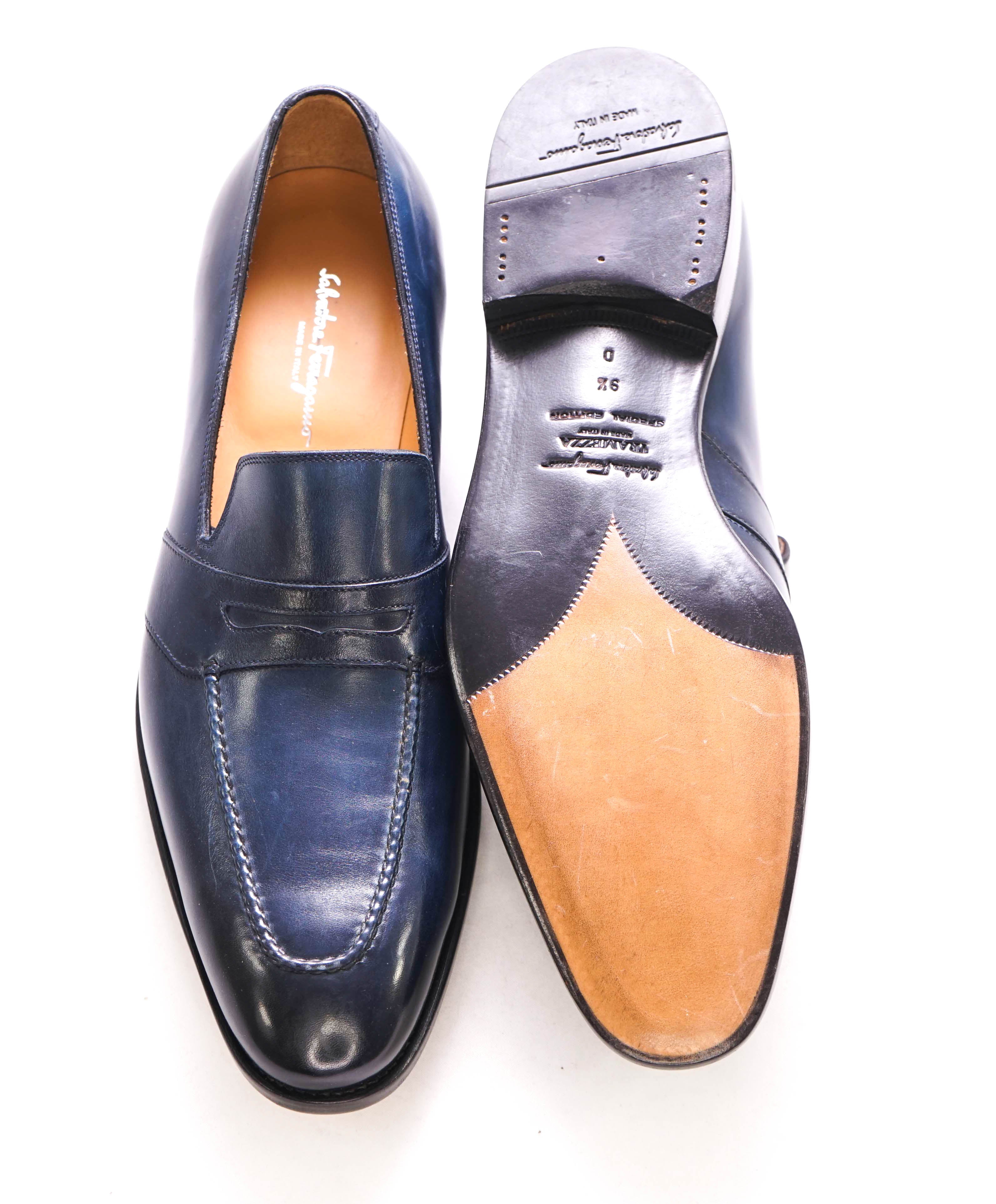 $1,595 SALVATORE FERRAGAMO - Billardo "TRAMEZZA" SPECIAL EDITION Oxford - 9.5 D