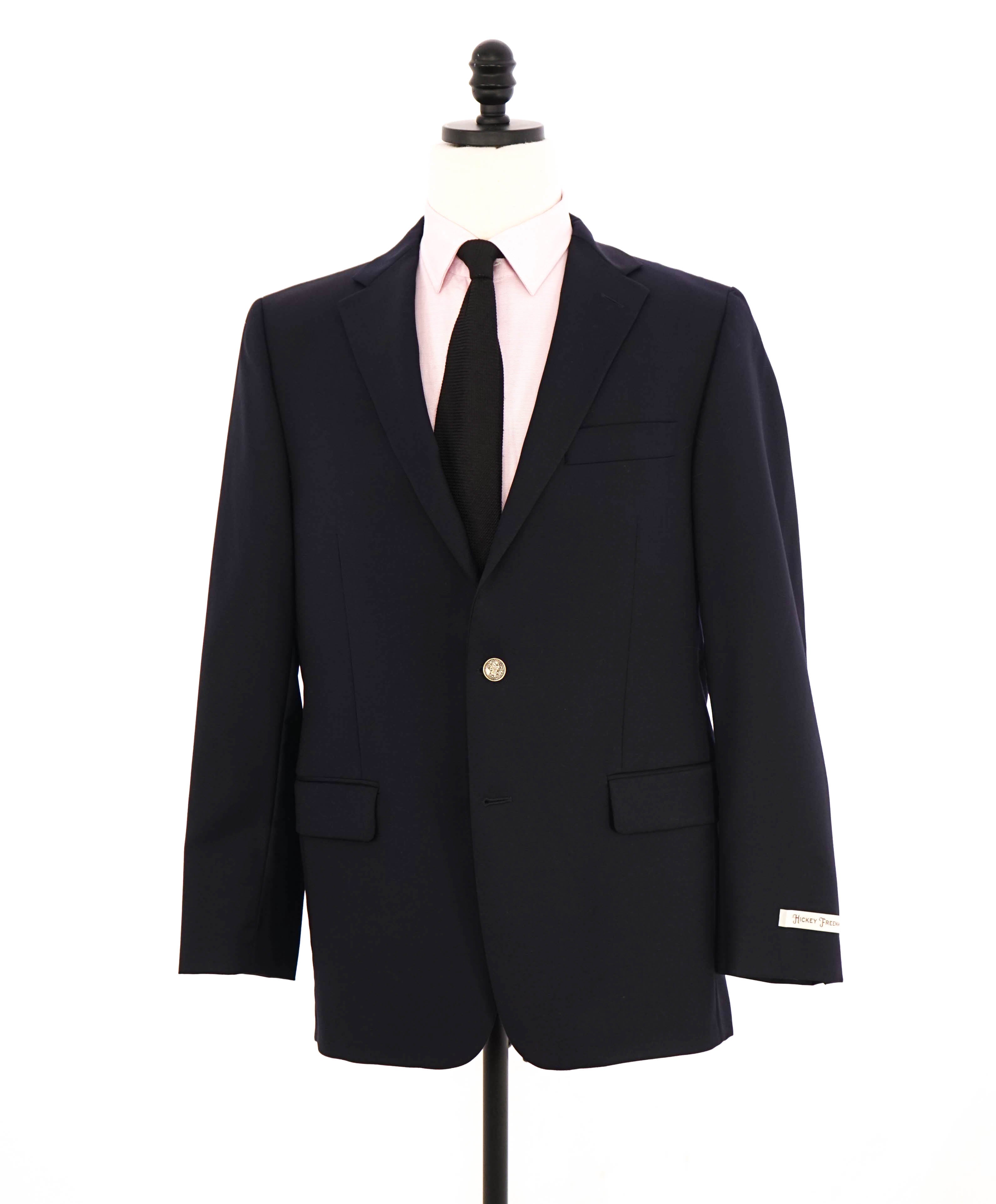 $1,495 HICKEY FREEMAN - Navy Wool Blazer *CLOSET STAPLE*  "Milburn ii" - 40R