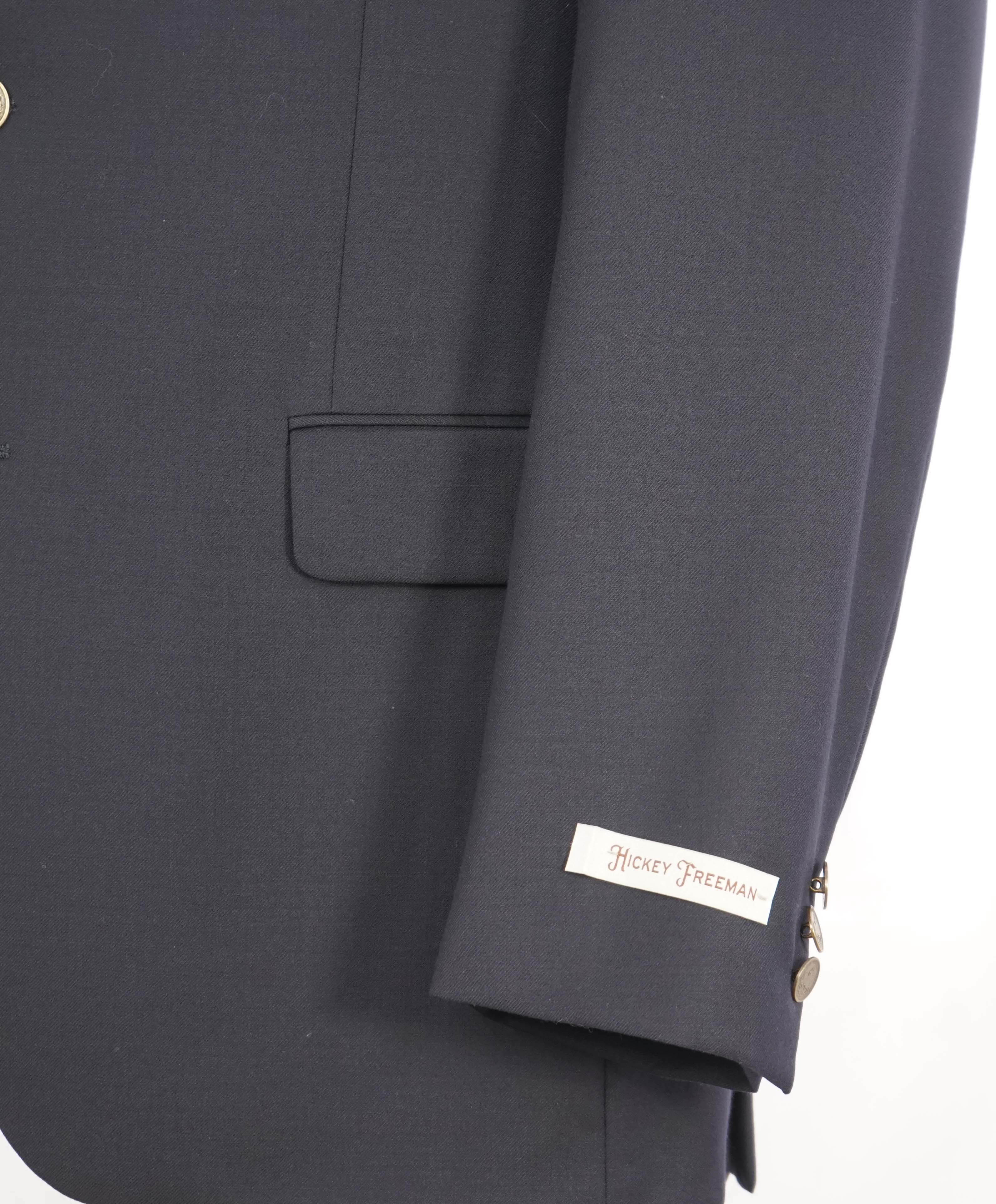 $1,495 HICKEY FREEMAN - Navy Wool Blazer *CLOSET STAPLE*  "Milburn ii" - 40R