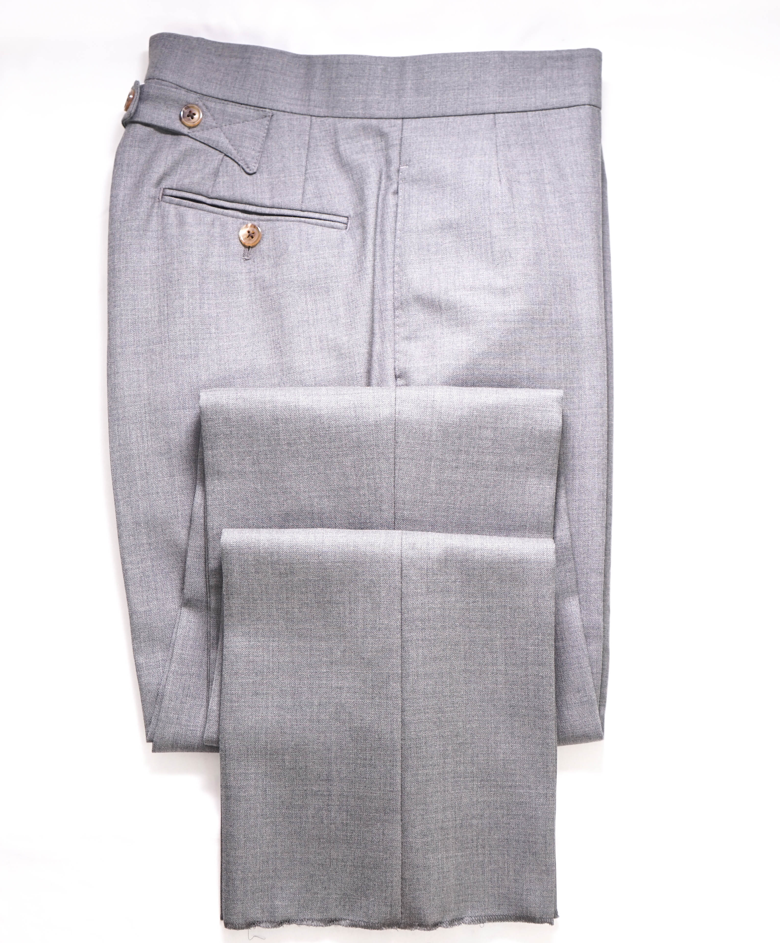 $1,003 THOM BROWNE - Medium Gray 120's Twill BACKSTRAP TROUSER-(SZ 1) 30W