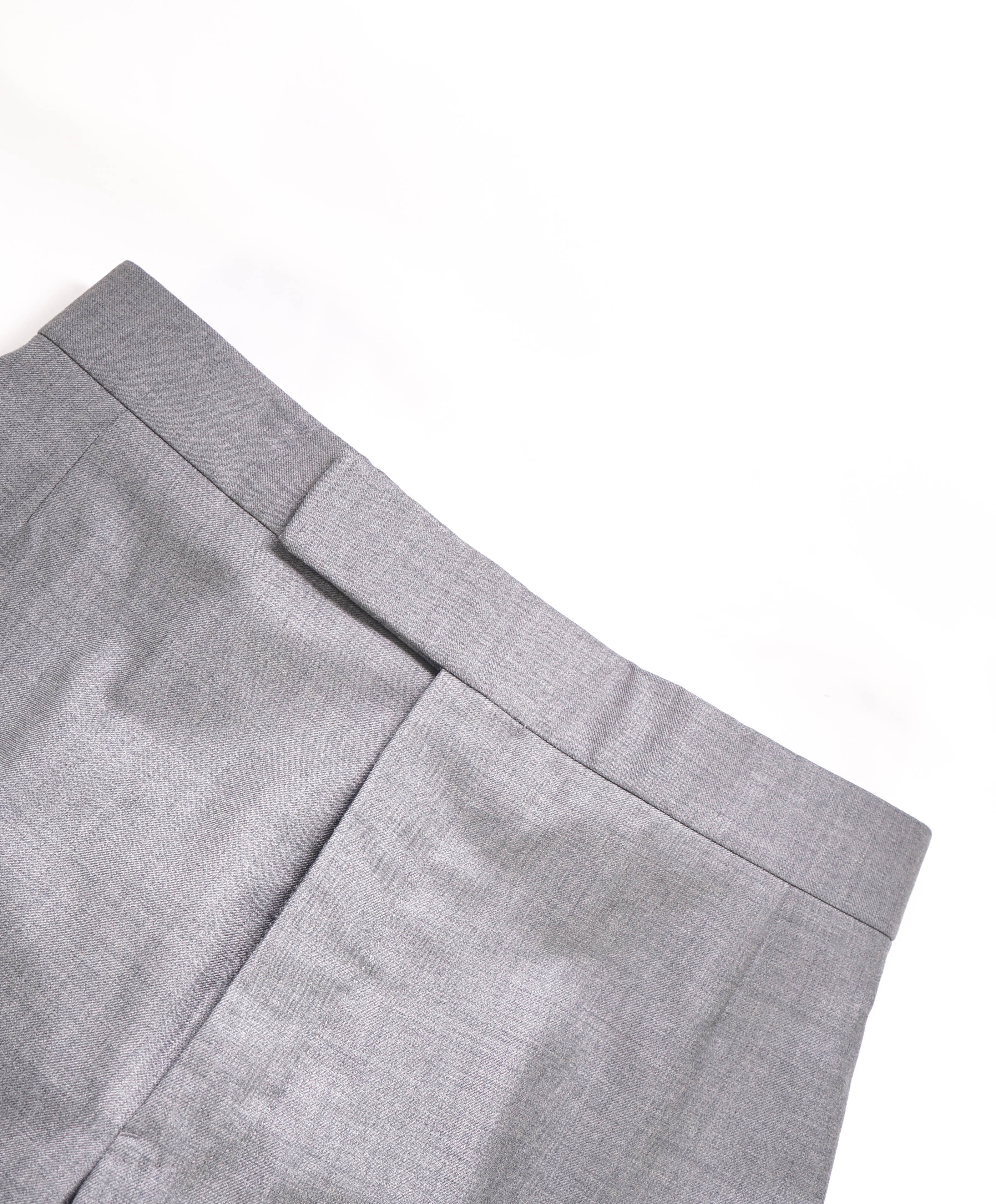 $1,003 THOM BROWNE - Medium Gray 120's Twill BACKSTRAP TROUSER-(SZ 1) 30W