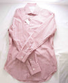 $395 ELEVENTY - Red/White *Wide Spread Collar* Narrow Stripe Dress Shirt - M