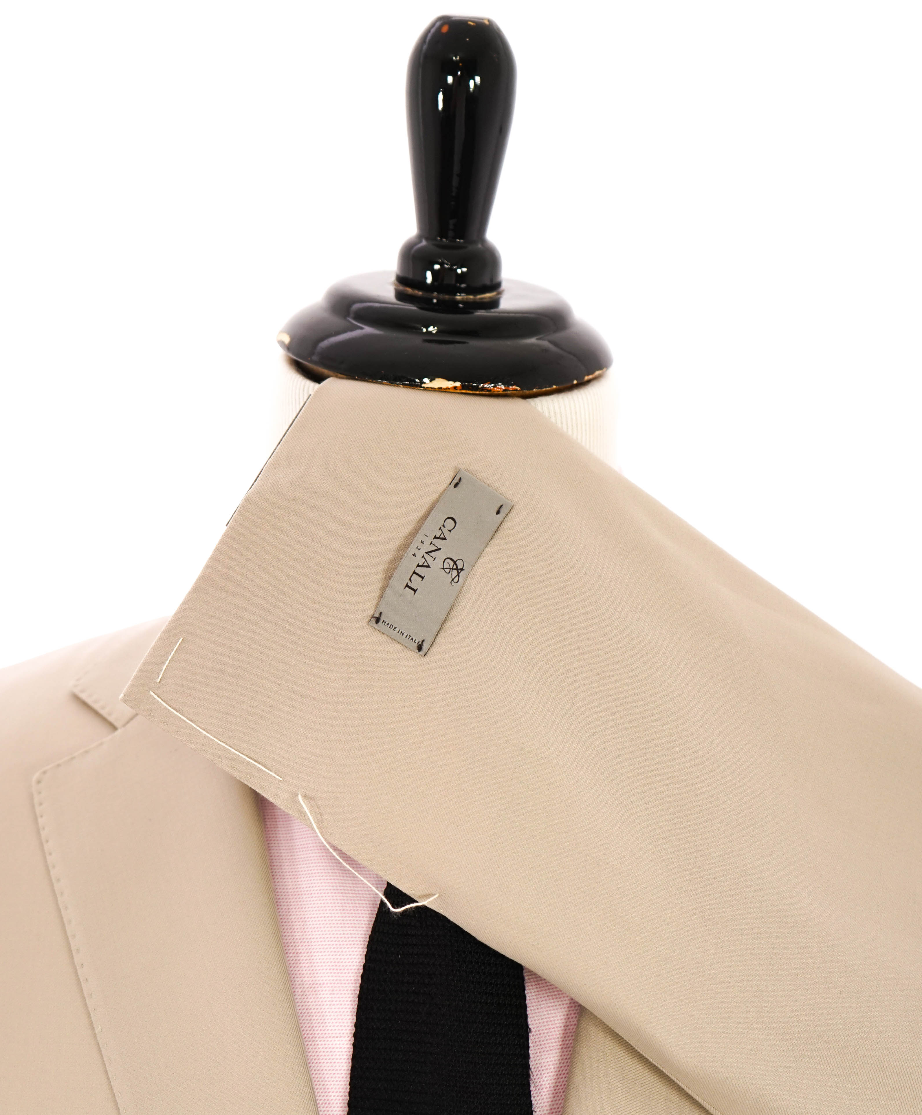 $1,895 CANALI - Beige Light Summer Notch Lapel Blazer - 40R