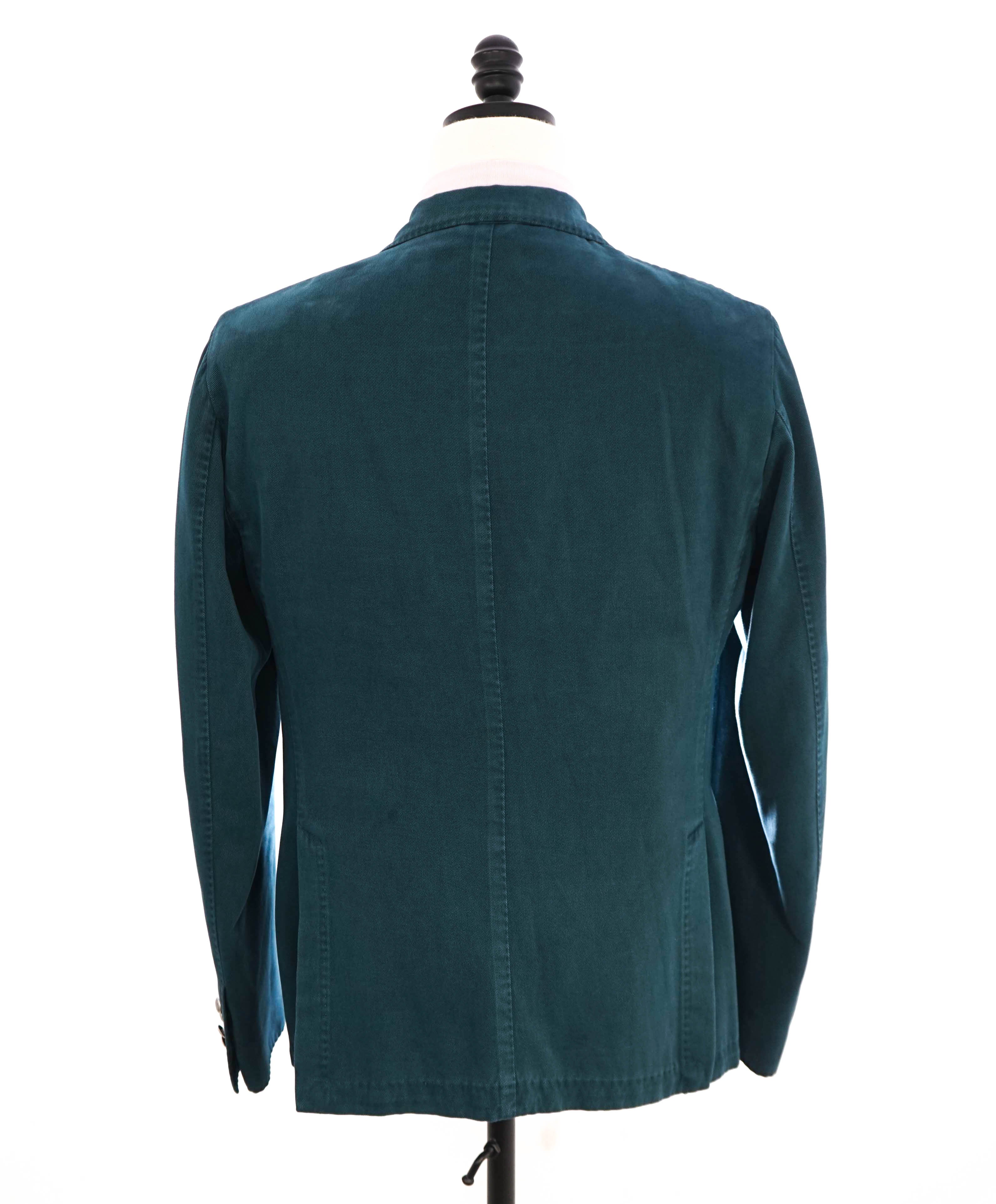 L.B.M. 1911 - Luigi Bianchi Mantova Distressed DOUBLE BREASTED Cotton/CASHMERE Blazer - 42R