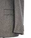 GIVENCHY - Gray Flannel Wool LOGO BACK Pocket Keeper Blazer / Jacket - 36R (46EU)