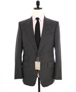 $4,070 TOM FORD - ICONIC Peak Lapel Gray Blazer Jacket - 36R (46EU)