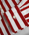 $395 ELEVENTY - Red/White *Wide Spread Contrast Collar* Button Dress Shirt - M