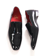 $1,050 CHRISTIAN LOUBOUTIN - * Dandelion* Black Patent Leather Loafers - 9.5 US (42.5)