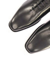 $1,090 SALVATORE FERRAGAMO - "GOFFREY" Black Whole Cut Oxfords - 9 EE