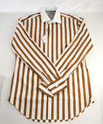 $395 ELEVENTY -*Wide Spread Contrast Collar* Button Dress Shirt - M