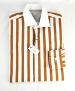 $395 ELEVENTY -*Wide Spread Contrast Collar* Button Dress Shirt - M