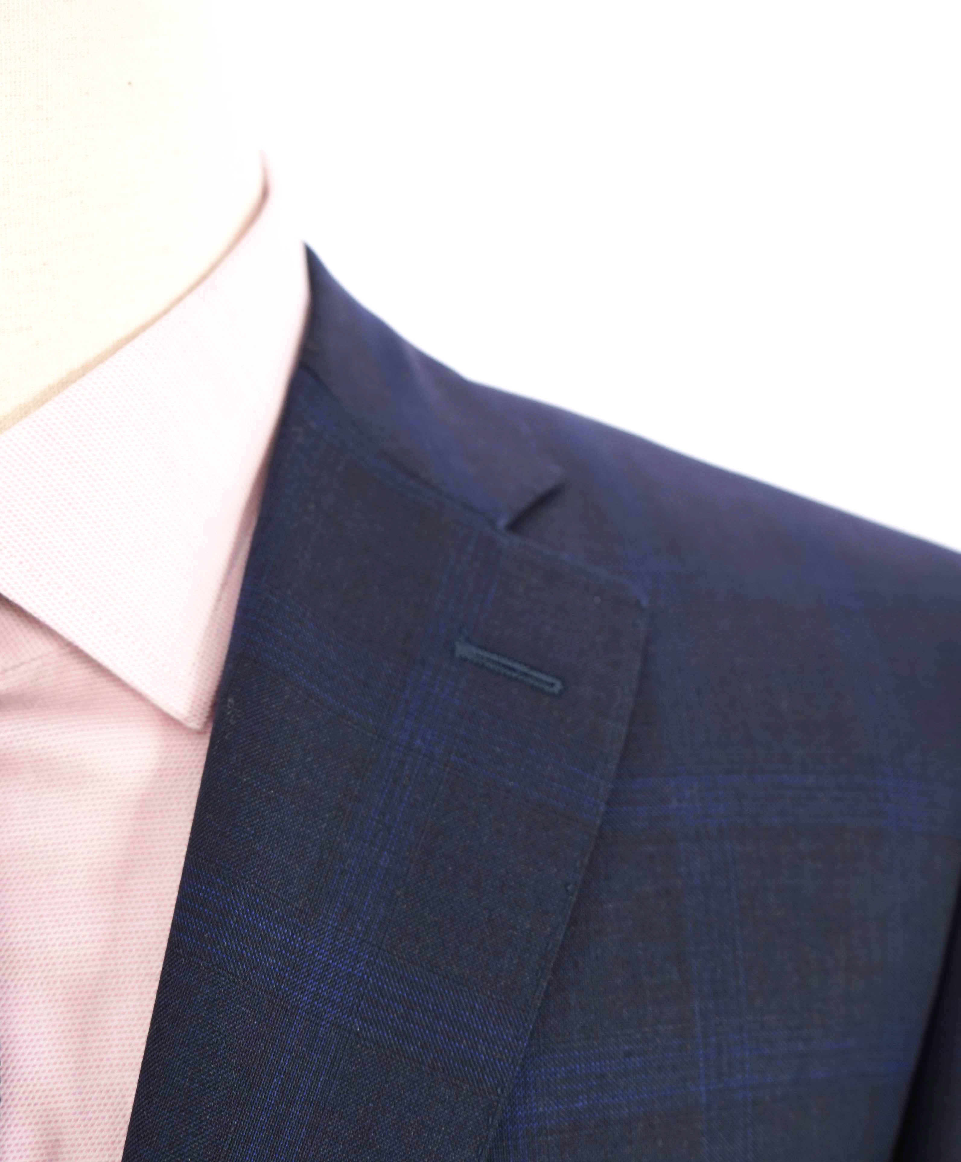 $2,495 CANALI - "EXCLUSIVE Super 160's" Blue Check Blazer - 38R