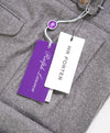 RALPH LAUREN PURPLE LABEL - "BYRON" Neapolitan Flannel Gray Dress Pants - 38W