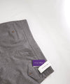 RALPH LAUREN PURPLE LABEL - "BYRON" Neapolitan Flannel Gray Dress Pants - 38W