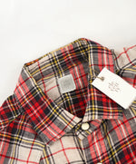 $395 ELEVENTY - Red *Snap Front* LINEN Texas Style Western Shirt - M