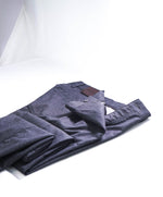 ERMENEGILDO ZEGNA - Gray Flanel WOOL Suede Logo Tag 5-Pocket Pants- 34W