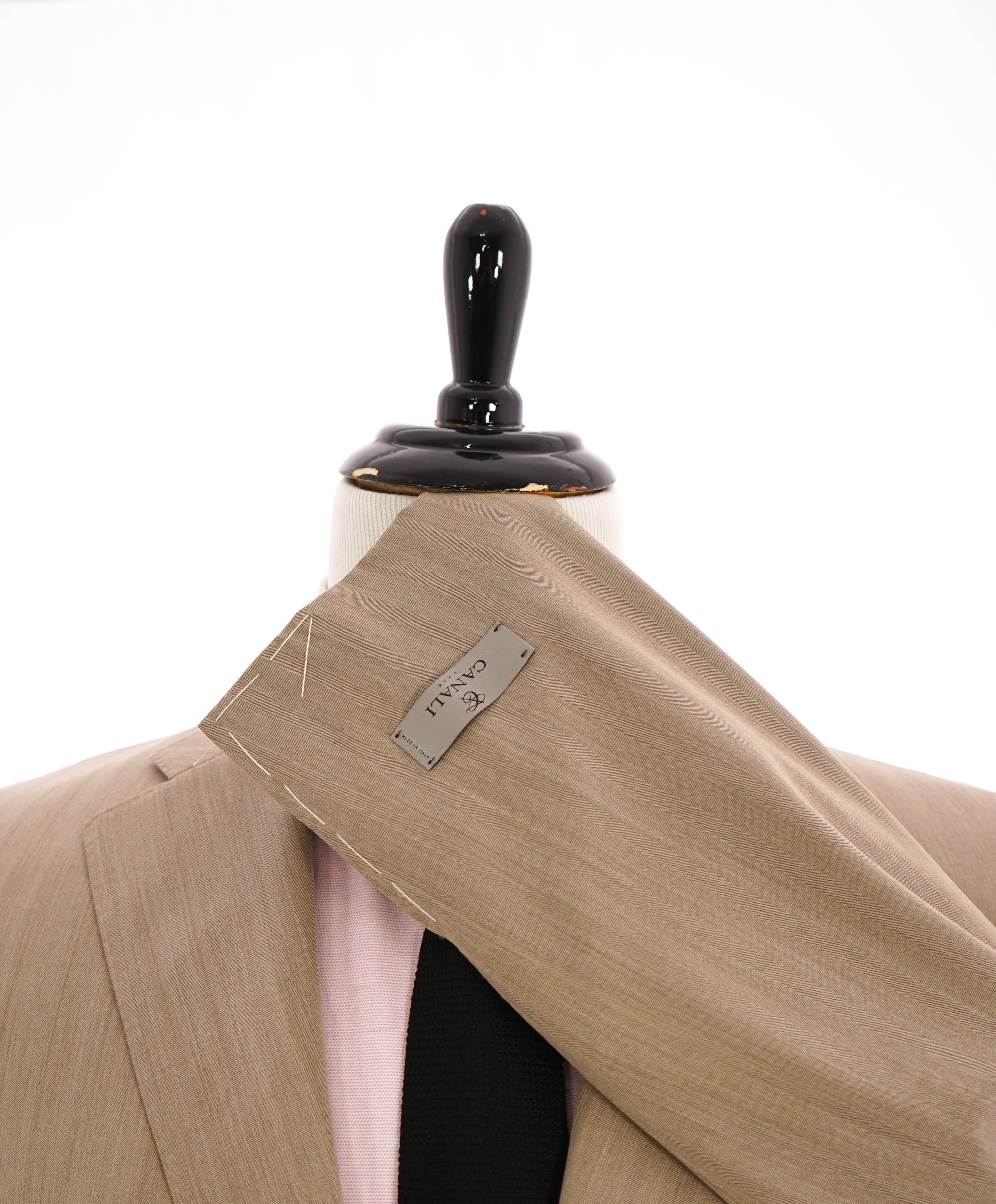 $2,295 CANALI - "EXCLUSIVE Super 150's" Beige Wool Blazer - 44R