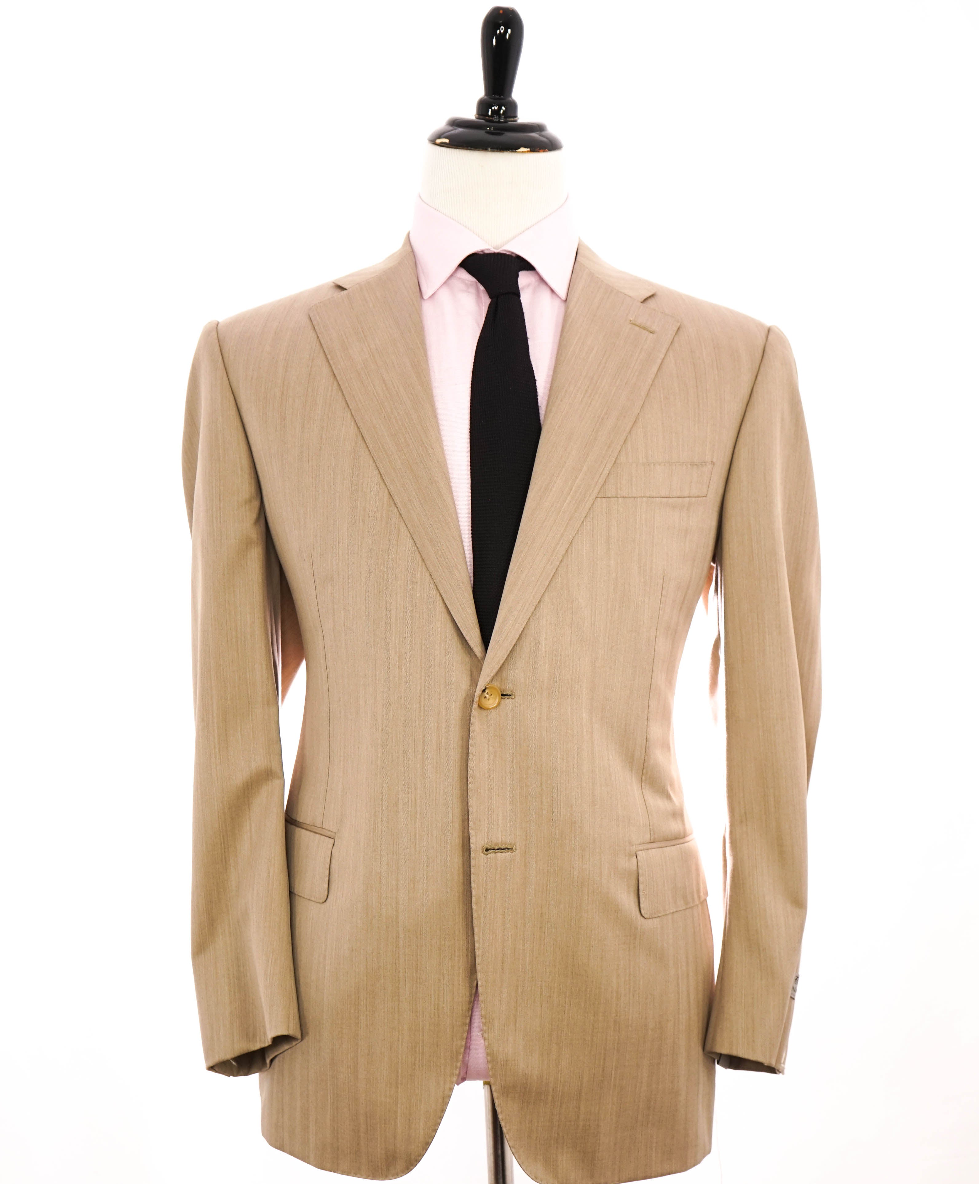 $2,295 CANALI - "EXCLUSIVE Super 150's" Beige Wool Blazer - 44R