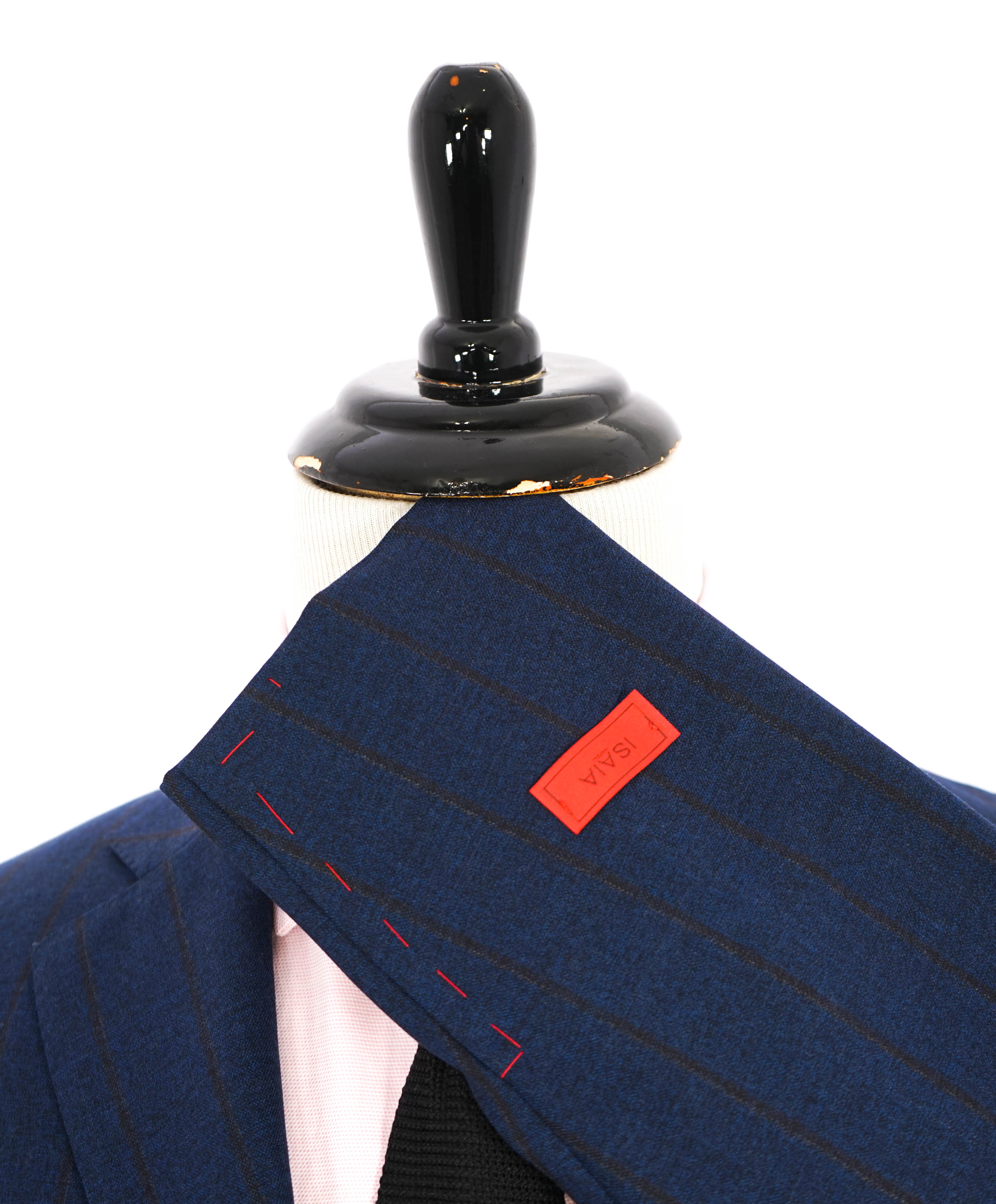 $2,995 ISAIA - Base "GREGORY" 140's Blue/Orange Textured Blazer - 40R