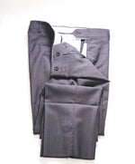 SAKS FIFTH AVE - Gray "Modern" Wool/Silk MADE IN ITALY Flat Front Dress Pants - 32W