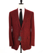 $3,295 ERMENEGILDO ZEGNA - WOOL/LINEN/SILK Red *CUSTOM DESIGN* Blazer - 46R