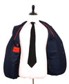 $4,495 ISAIA - Blue "BASE SANITA" Chalk Stripe Coral Pin Suit - 38R