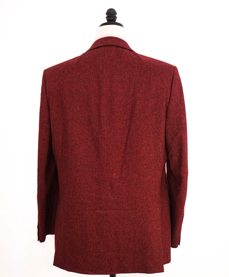 $3,295 ERMENEGILDO ZEGNA - WOOL/LINEN/SILK Red *CUSTOM DESIGN* Blazer - 46R