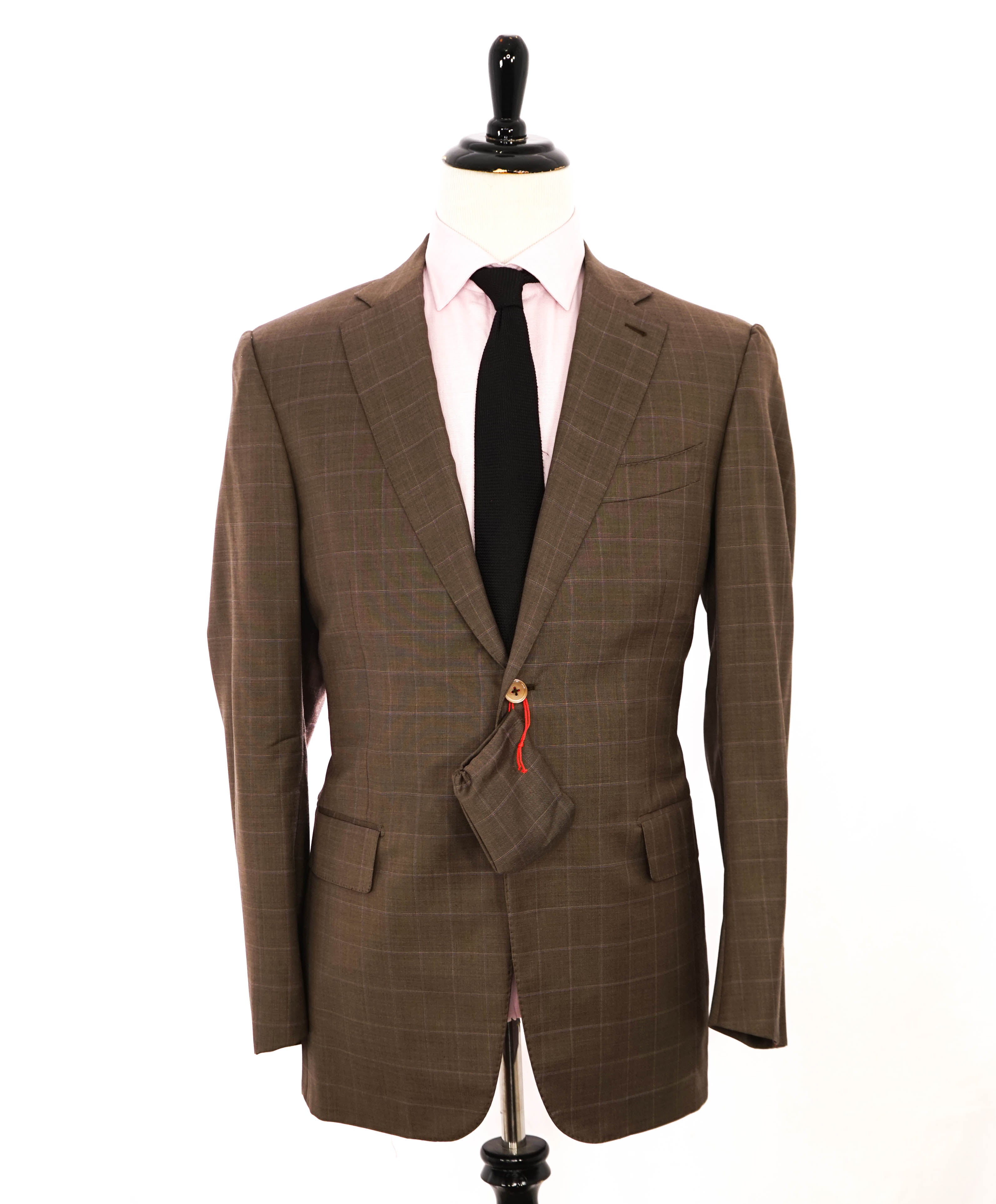 $2,995 ISAIA - "AQUASPIDER" Super 160's Brown NUOVA BASE S Blazer - 44L