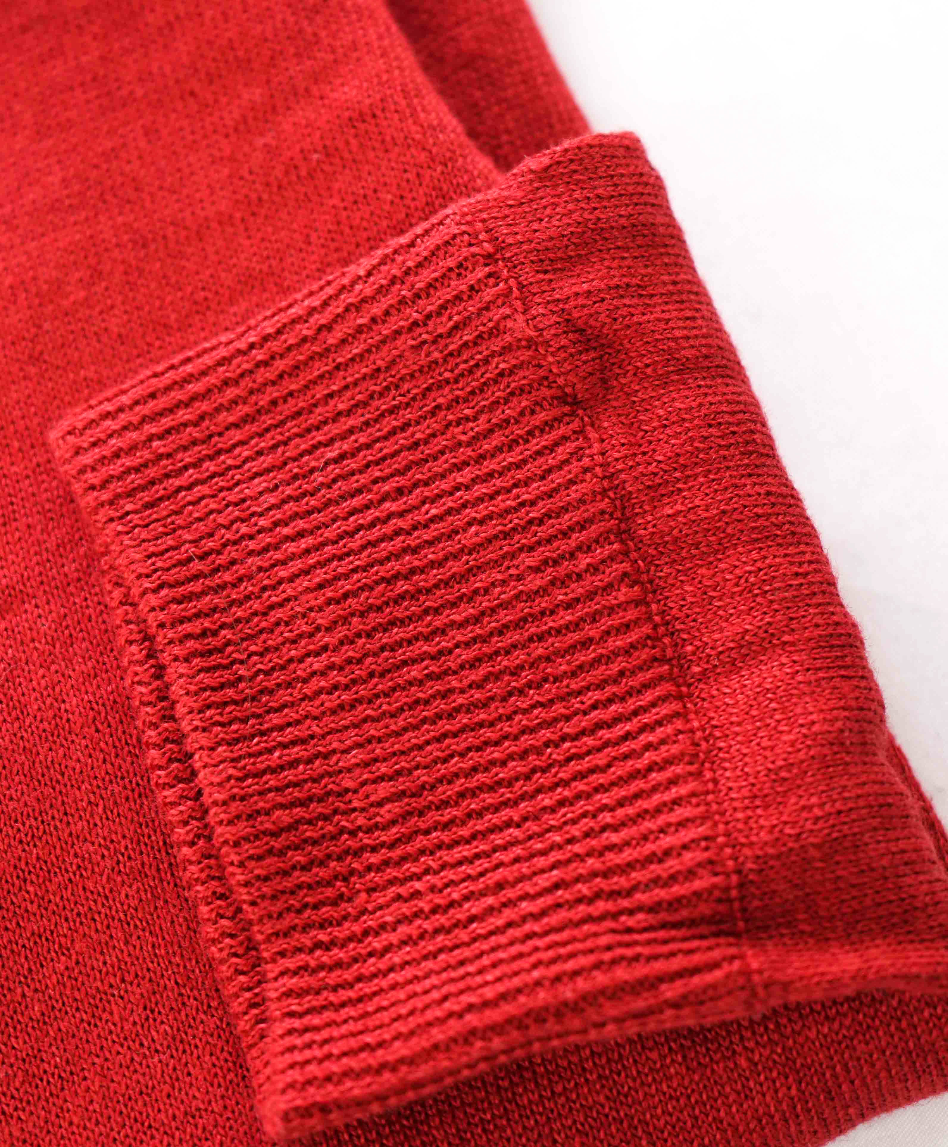 Copy of $395 ELEVENTY - Red Crewneck Premium Pure Wool Sweater - M