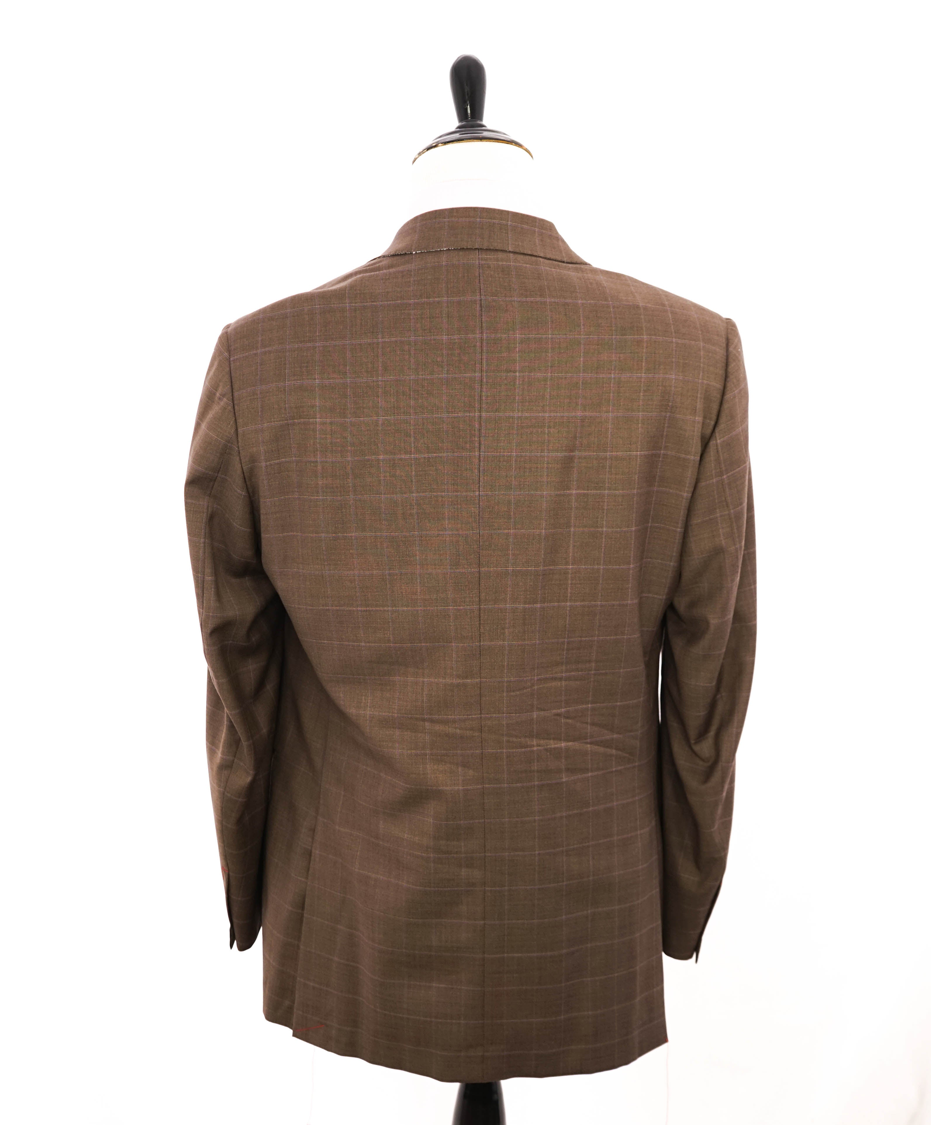 $2,995 ISAIA - "AQUASPIDER" Super 160's Brown NUOVA BASE S Blazer - 44L